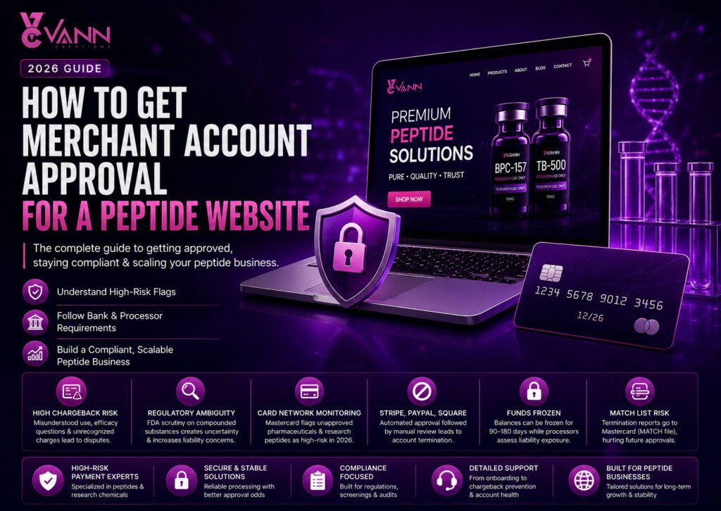 Get Merchant Account Approval for a Peptide Website